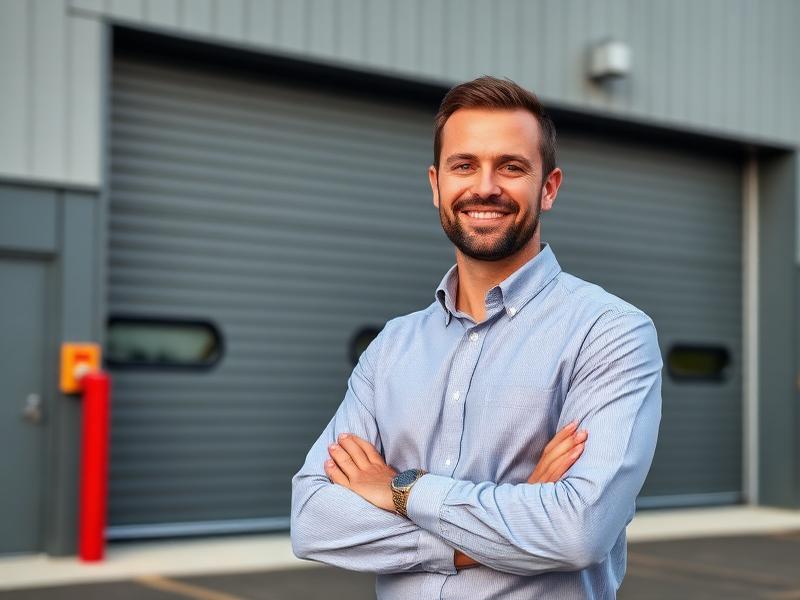 Garage Door Company Hercules owner standing in front of a garage